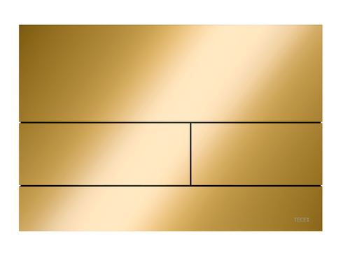 TECE-TECEsquare-II-Metall-WC-Betaetigungsplatte-Gold-Optik-glaenzend-Zweimengentechnik-9240839 gallery number 1